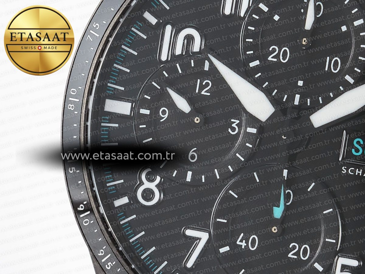 Pilot’s Watch IW388307 BLSF 1:1 Best Edition Performance Chronograph 41mm Mercedes-AMG F1 Team SS Black Dial On Black EasX-CHANGE System Ceramic Strap A7750 to 69385 - Görsel 13