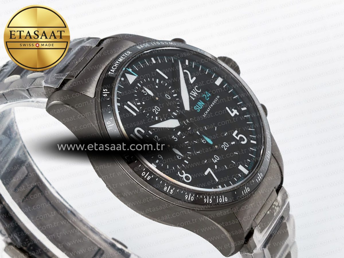 Pilot’s Watch IW388307 BLSF 1:1 Best Edition Performance Chronograph 41mm Mercedes-AMG F1 Team SS Black Dial On Black EasX-CHANGE System Ceramic Strap A7750 to 69385 - Görsel 7
