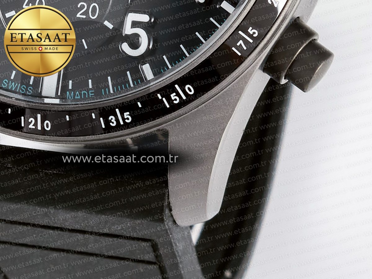 Pilot’s Watch IW388307 BLSF 1:1 Best Edition Performance Chronograph 41mm Mercedes-AMG F1 Team SS Black Dial On Black EasX-CHANGE System Rubber Strap A7750 to 69385 - Görsel 14