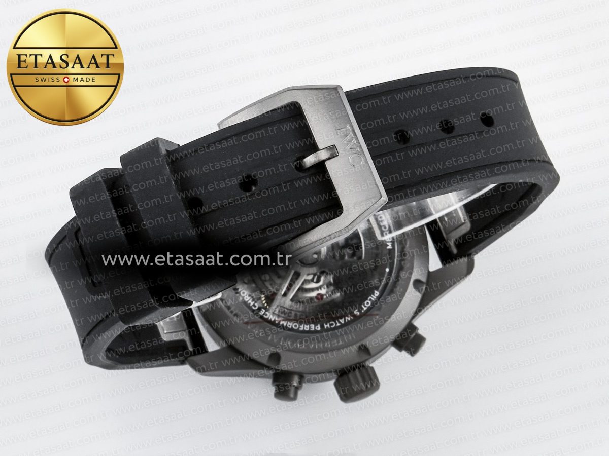 Pilot’s Watch IW388307 BLSF 1:1 Best Edition Performance Chronograph 41mm Mercedes-AMG F1 Team SS Black Dial On Black EasX-CHANGE System Rubber Strap A7750 to 69385 - Görsel 17
