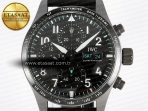 Pilot’s Watch IW388307 BLSF 1:1 Best Edition Performance Chronograph 41mm Mercedes-AMG F1 Team SS Black Dial On Black EasX-CHANGE System Rubber Strap A7750 to 69385 - Görsel 4