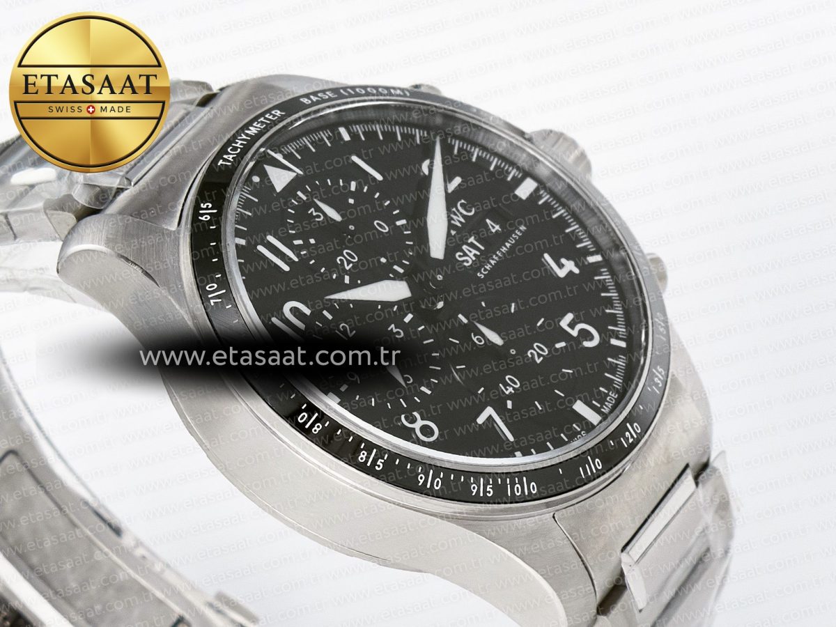 Pilot’s Watch IW388307 BLSF 1:1 Best Edition Performance Chronograph 41mm Mercedes-AMG F1 Team SS Black Dial On Stainless steel bracelet A7750 to 69385 - Görsel 7