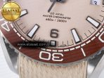 Planet Ocean 43.5mm SS VSF 1:1 Best Edition Brown Bezel Sand Dial on Sand Rubber Strap A8900 Super Clone - Görsel 12