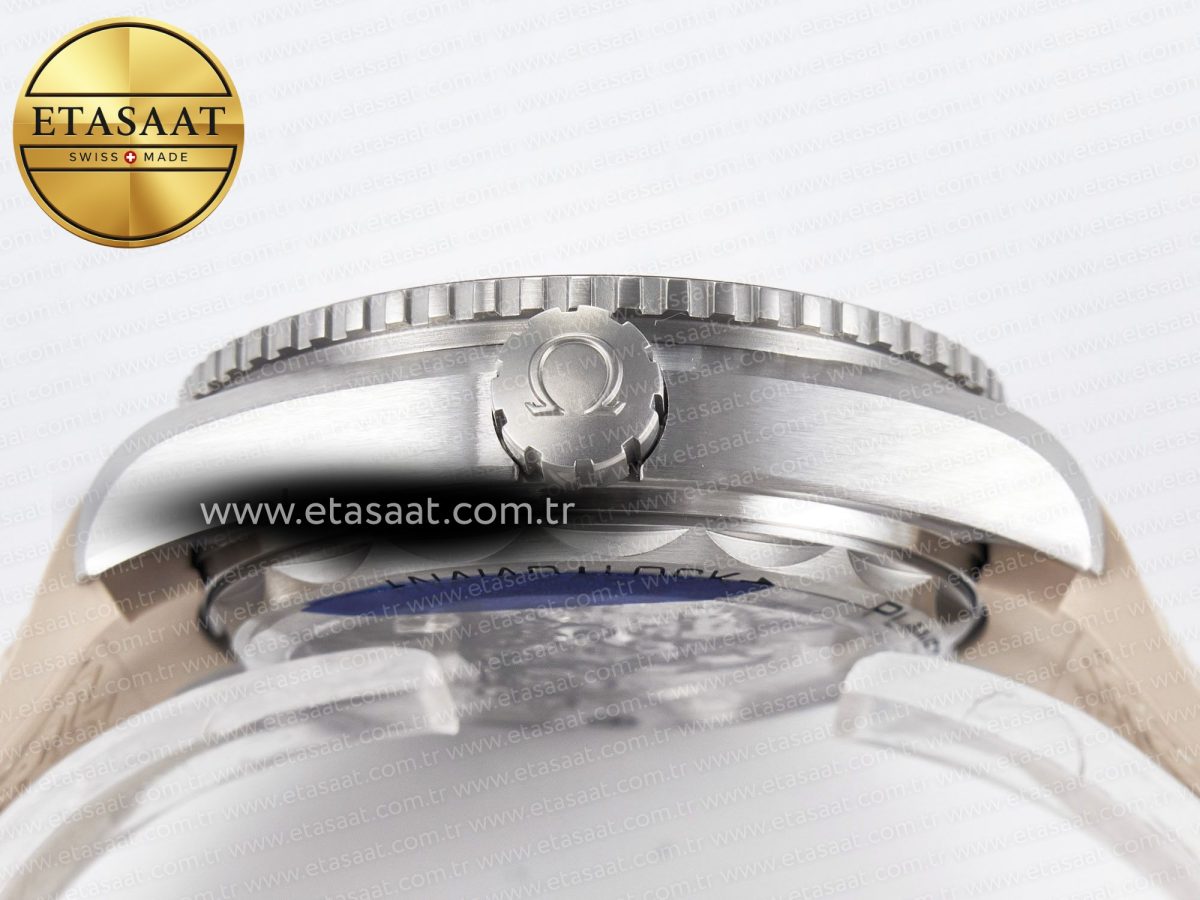 Planet Ocean 43.5mm SS VSF 1:1 Best Edition Brown Bezel Sand Dial on Sand Rubber Strap A8900 Super Clone - Görsel 15