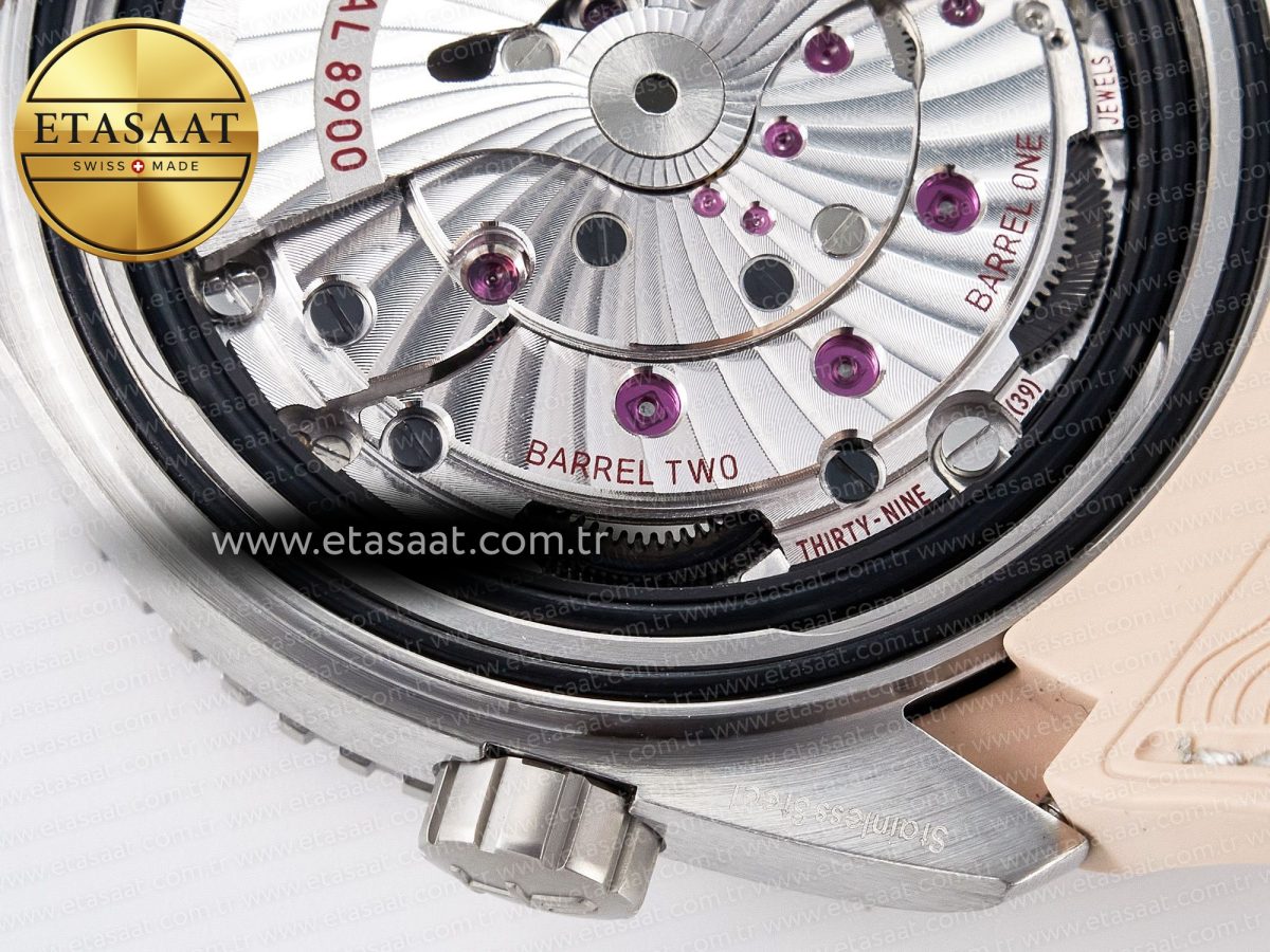 Planet Ocean 43.5mm SS VSF 1:1 Best Edition Brown Bezel Sand Dial on Sand Rubber Strap A8900 Super Clone - Görsel 23