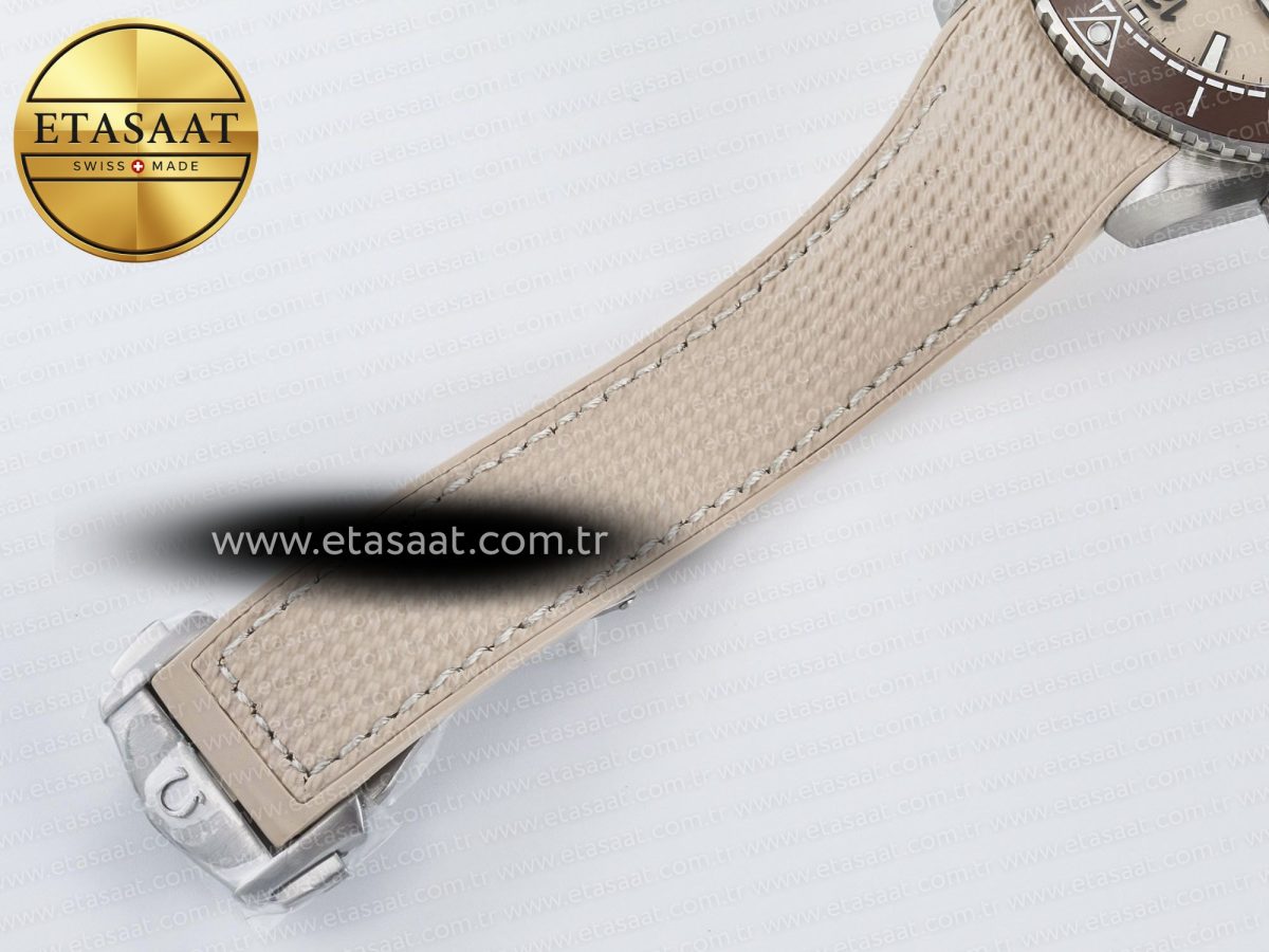 Planet Ocean 43.5mm SS VSF 1:1 Best Edition Brown Bezel Sand Dial on Sand Rubber Strap A8900 Super Clone - Görsel 26