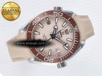 Planet Ocean 43.5mm SS VSF 1:1 Best Edition Brown Bezel Sand Dial on Sand Rubber Strap A8900 Super Clone - Görsel 8