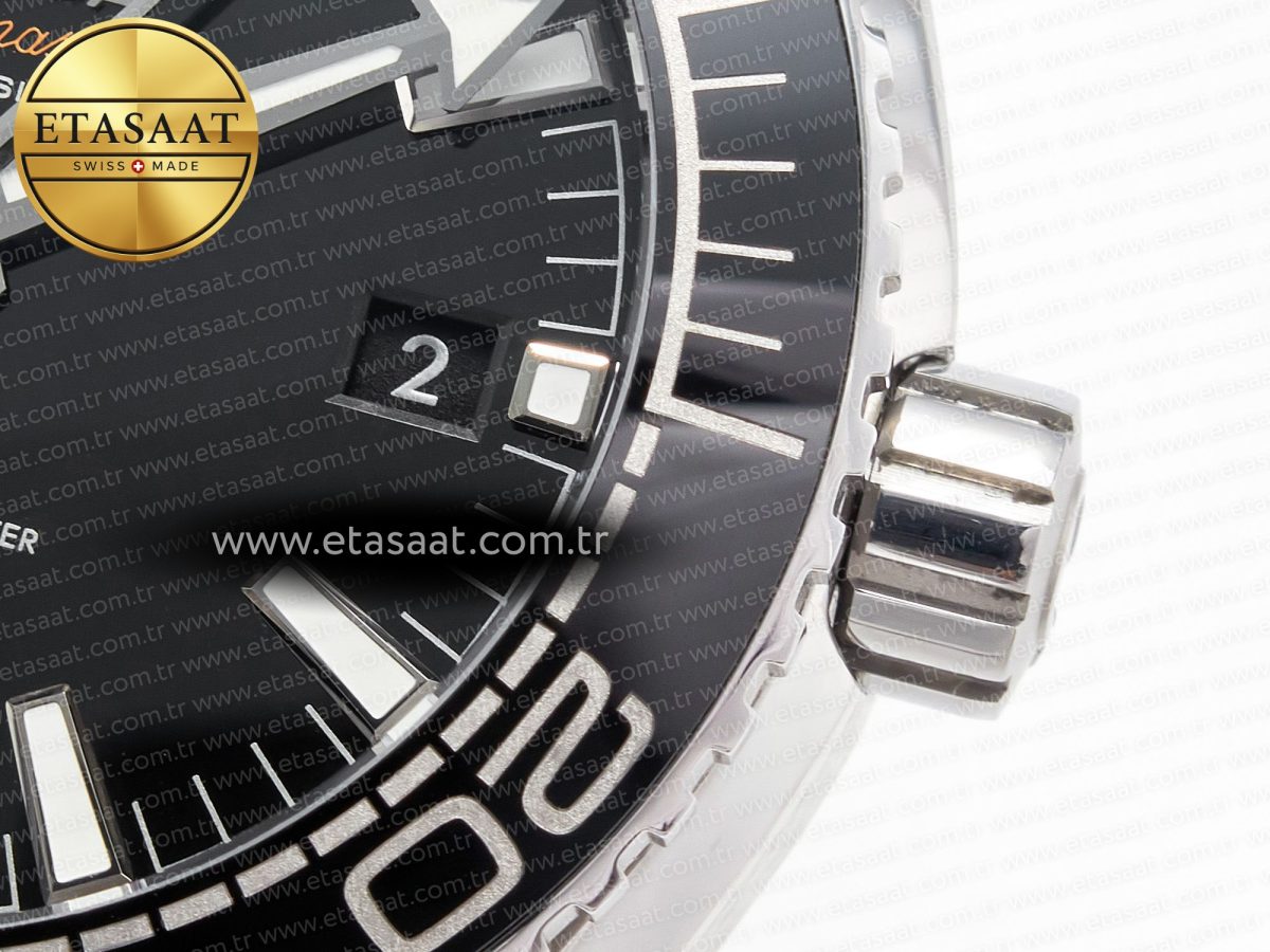 Planet Ocean 600M 39.5mm VSF 1:1 Best Edition Black Dial Black Ceramic Bezel on SS Bracelet A8800 - Görsel 11
