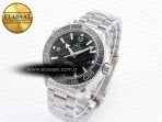 Planet Ocean 600M 39.5mm VSF 1:1 Best Edition Black Dial Black Ceramic Bezel on SS Bracelet A8800 - Görsel 2
