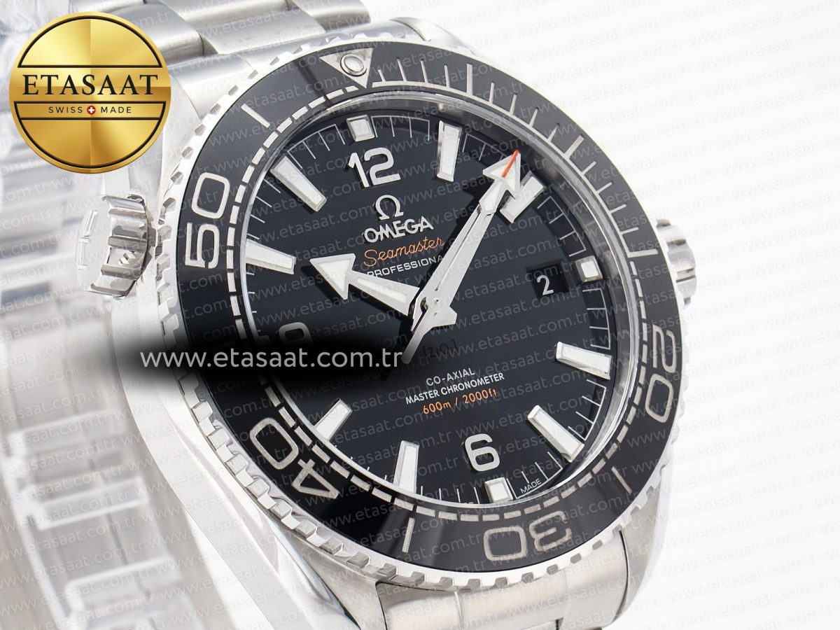 Planet Ocean 600M 39.5mm VSF 1:1 Best Edition Black Dial Black Ceramic Bezel on SS Bracelet A8800 - Görsel 5
