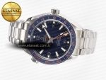Planet Ocean 600M Co-Axial GMT 43.5mm VSF 1:1 Best Edition Blue Dial Blue Ceramic Bezel on SS Bracelet A8605 Super Clone - Görsel 9