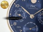 Portugieser Perpetual Calendar RG 5033 APSF 1:1 Best Edition Blue Dial on Blue Leather Strap A52610 Clone - Görsel 13