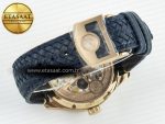Portugieser Perpetual Calendar RG 5033 APSF 1:1 Best Edition Blue Dial on Blue Leather Strap A52610 Clone - Görsel 16