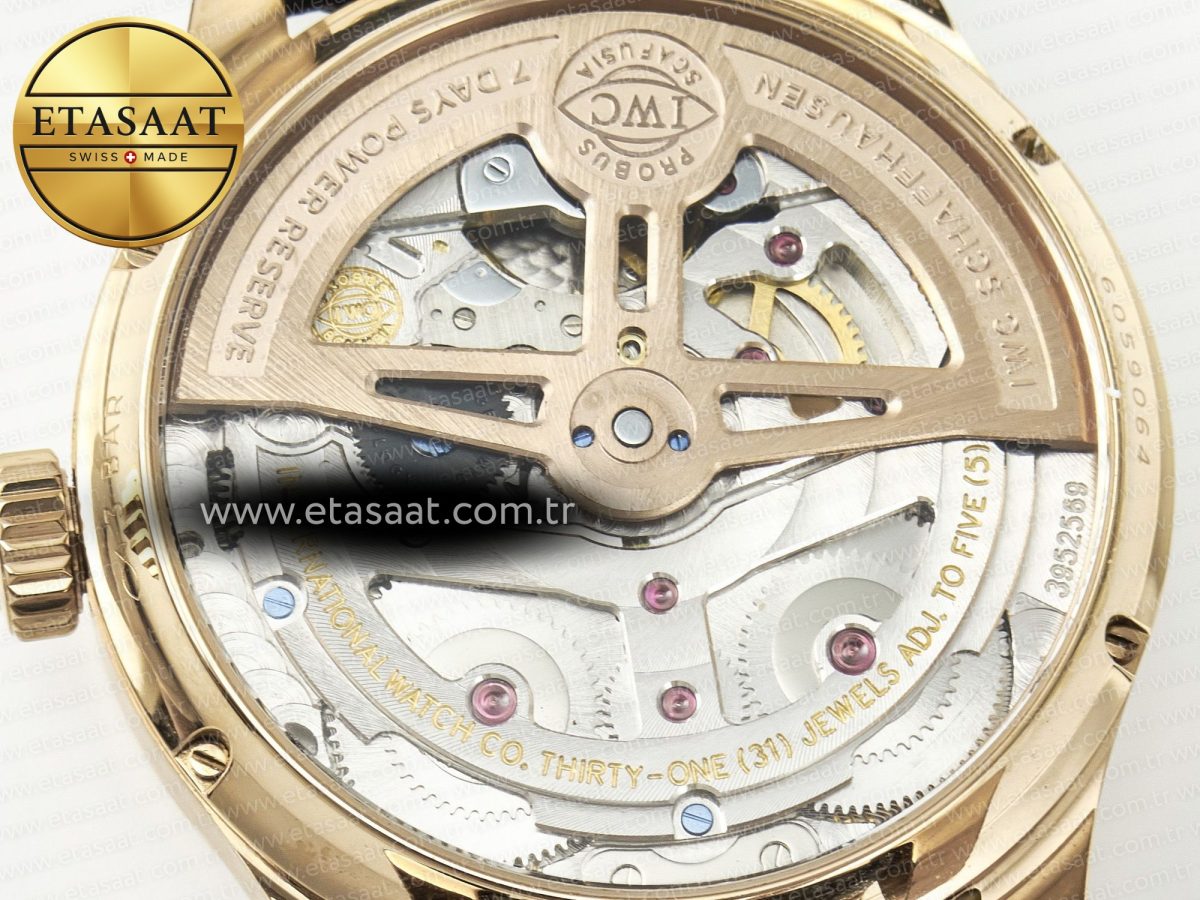 Portugieser Perpetual Calendar RG 5033 APSF 1:1 Best Edition Blue Dial on Blue Leather Strap A52610 Clone - Görsel 20