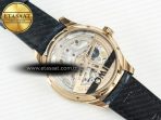 IWC Portugieser Perpetual Calendar RG 5033 Blue Dial on Blue Leather Strap A52610 - Görsel 13