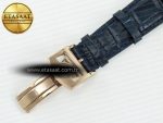 Portugieser Perpetual Calendar RG 5033 APSF 1:1 Best Edition Blue Dial on Blue Leather Strap Style 2 A52610 Clone - Görsel 19