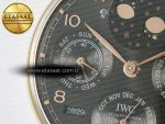 Portugieser Perpetual Calendar RG 5033 APSF 1:1 Best Edition Gray Dial on Black Leather Strap A52610 Clone - Görsel 13