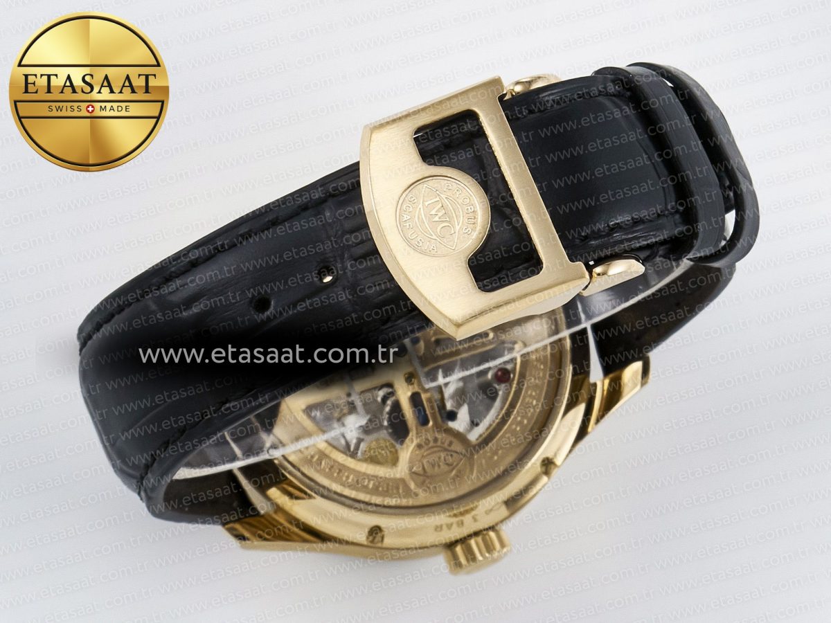 Portugieser Perpetual Calendar RG 5033 APSF 1:1 Best Edition Gray Dial on Black Leather Strap A52610 Clone - Görsel 16