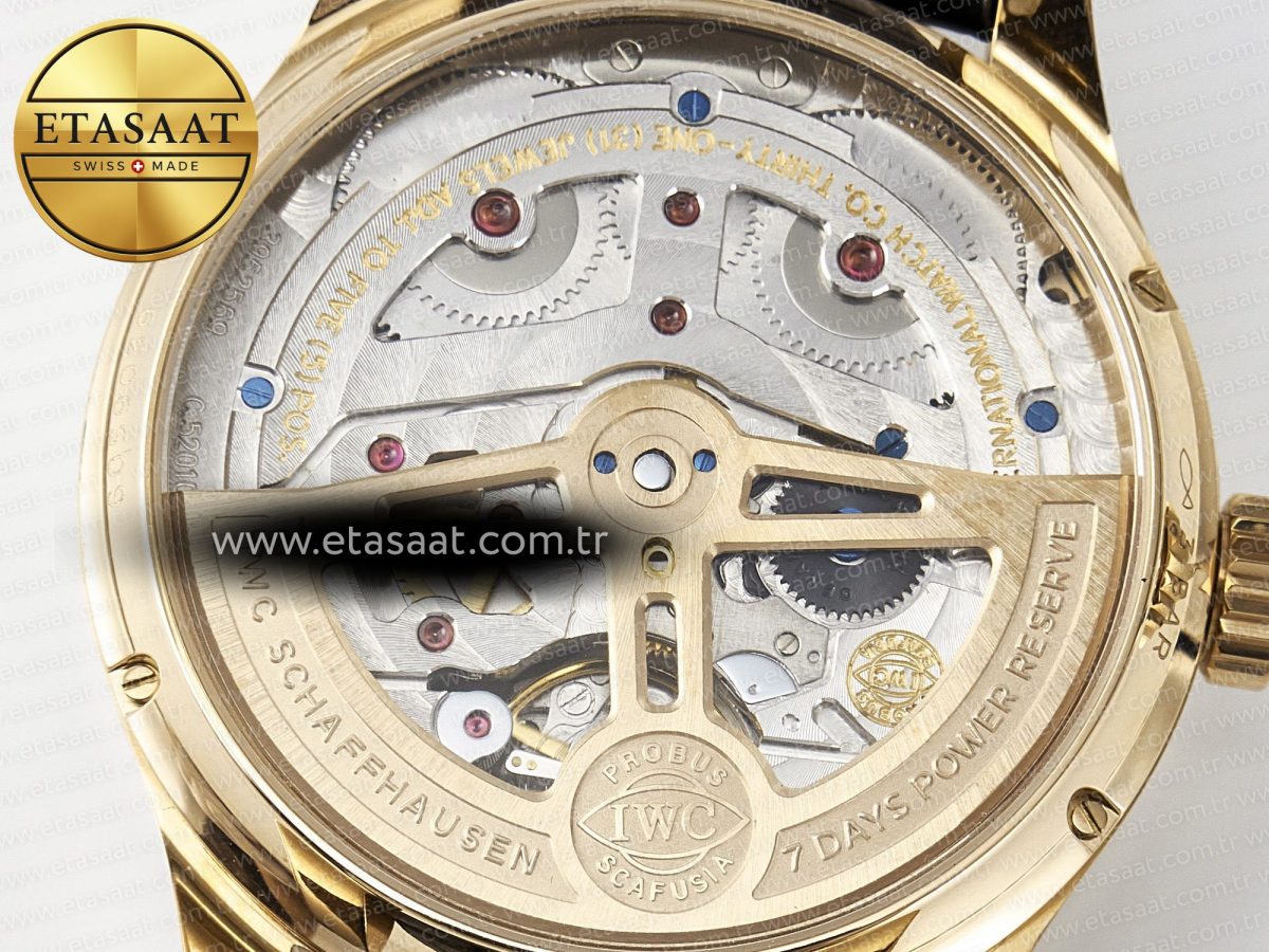 Portugieser Perpetual Calendar RG 5033 APSF 1:1 Best Edition Gray Dial on Black Leather Strap A52610 Clone - Görsel 19