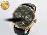 Portugieser Perpetual Calendar RG 5033 APSF 1:1 Best Edition Gray Dial on Black Leather Strap A52610 Clone - Görsel 2