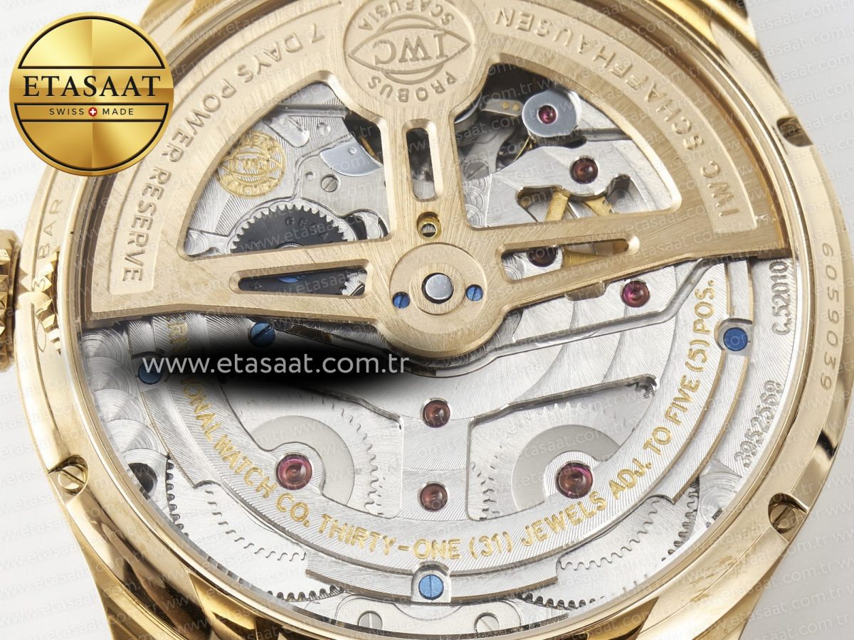 Portugieser Perpetual Calendar RG 5033 APSF 1:1 Best Edition Gray Dial on Black Leather Strap A52610 Clone - Görsel 20