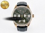Portugieser Perpetual Calendar RG 5033 APSF 1:1 Best Edition Gray Dial on Black Leather Strap A52610 Clone - Görsel 3