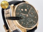Portugieser Perpetual Calendar RG 5033 APSF 1:1 Best Edition Gray Dial on Black Leather Strap A52610 Clone - Görsel 5