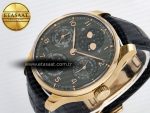 Portugieser Perpetual Calendar RG 5033 APSF 1:1 Best Edition Gray Dial on Black Leather Strap A52610 Clone - Görsel 6