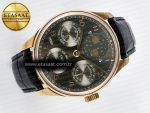 Portugieser Perpetual Calendar RG 5033 APSF 1:1 Best Edition Gray Dial on Black Leather Strap A52610 Clone - Görsel 8
