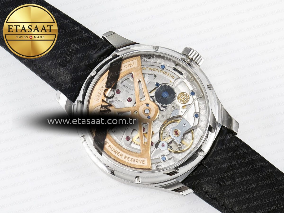 Portugieser Perpetual Calendar SS 5033 APSF 1:1 Best Edition Blue Dial on Black Leather Strap A52610 Clone - Görsel 16