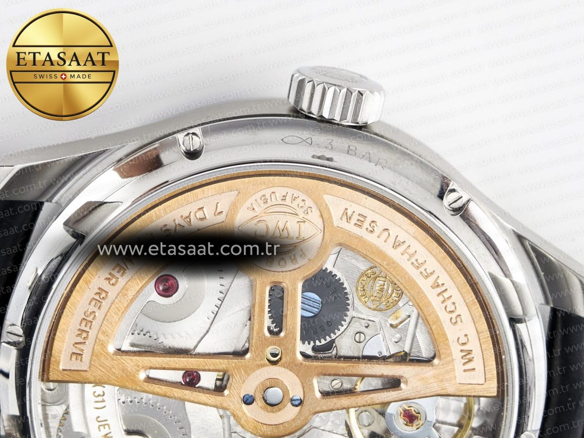 Portugieser Perpetual Calendar SS 5033 APSF 1:1 Best Edition Blue Dial on Black Leather Strap A52610 Clone - Görsel 17