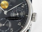 IWC Portugieser Perpetual Calendar SS 5033 Gray Dial on Black A52610 - Görsel 11