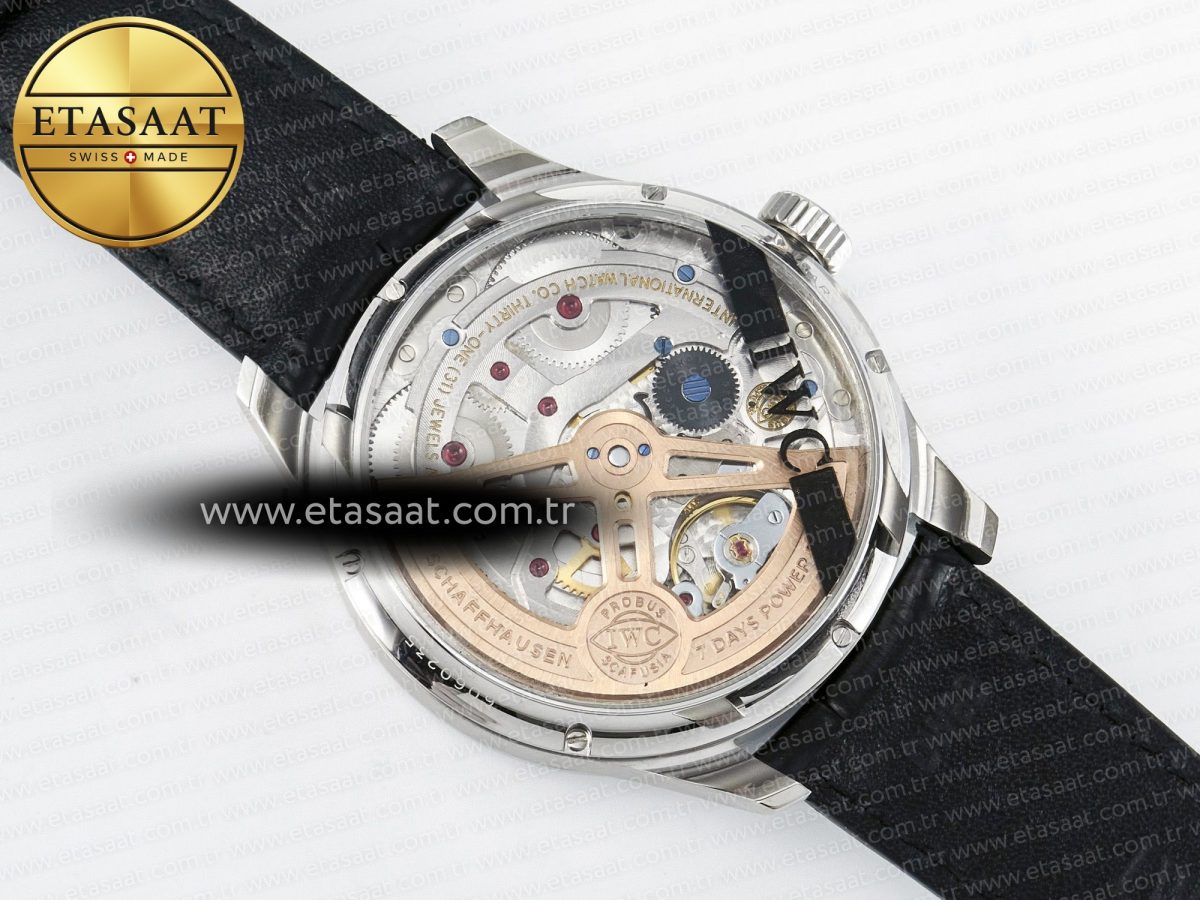 IWC Portugieser Perpetual Calendar SS 5033 Gray Dial on Black A52610 - Görsel 17