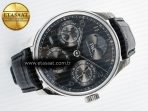 IWC Portugieser Perpetual Calendar SS 5033 Gray Dial on Black A52610 - Görsel 8