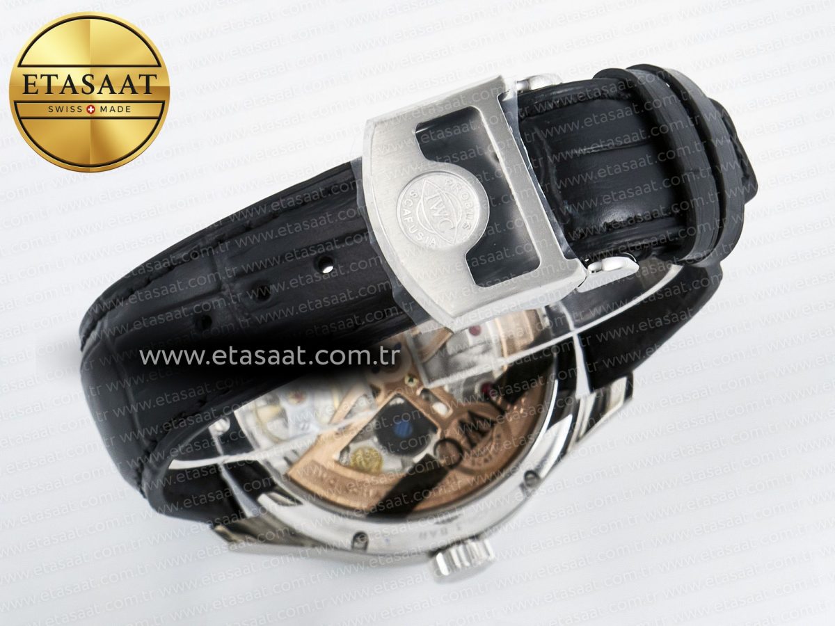 IWC Portugieser Perpetual Calendar SS 5033 White Dial on Black A52610 - Görsel 16