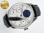 IWC Portugieser Perpetual Calendar SS 5033 White Dial on Black A52610 - Görsel 8