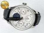 IWC Portugieser Perpetual Calendar SS 5033 White Dial on Black A52610 - Görsel 9