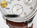 Portugieser Perpetual Calendar SS 5033 APSF 1:1 Best Edition White Dial on Brown Leather Strap A52610 Clone - Görsel 11