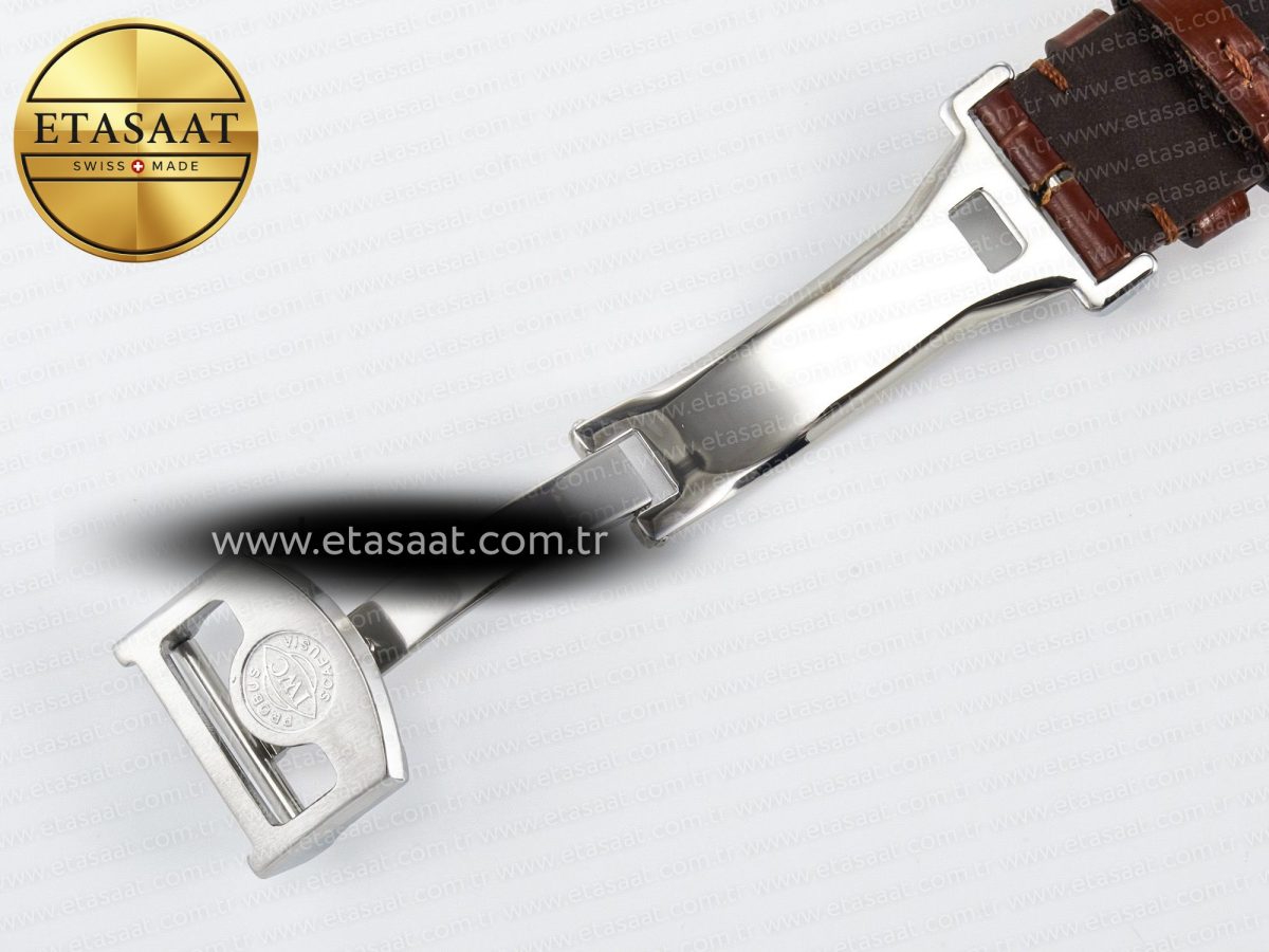 Portugieser Perpetual Calendar SS 5033 APSF 1:1 Best Edition White Dial on Brown Leather Strap A52610 Clone - Görsel 24