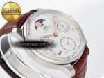 Portugieser Perpetual Calendar SS 5033 APSF 1:1 Best Edition White Dial on Brown Leather Strap A52610 Clone - Görsel 6