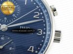 Portuguese Chrono IW3716 Z+F 1:1 Best Edition Blue Dial on Blue Rubber Strap A69355 - Görsel 12