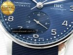 Portuguese Chrono IW3716 Z+F 1:1 Best Edition Blue Dial on Blue Rubber Strap A69355 - Görsel 13