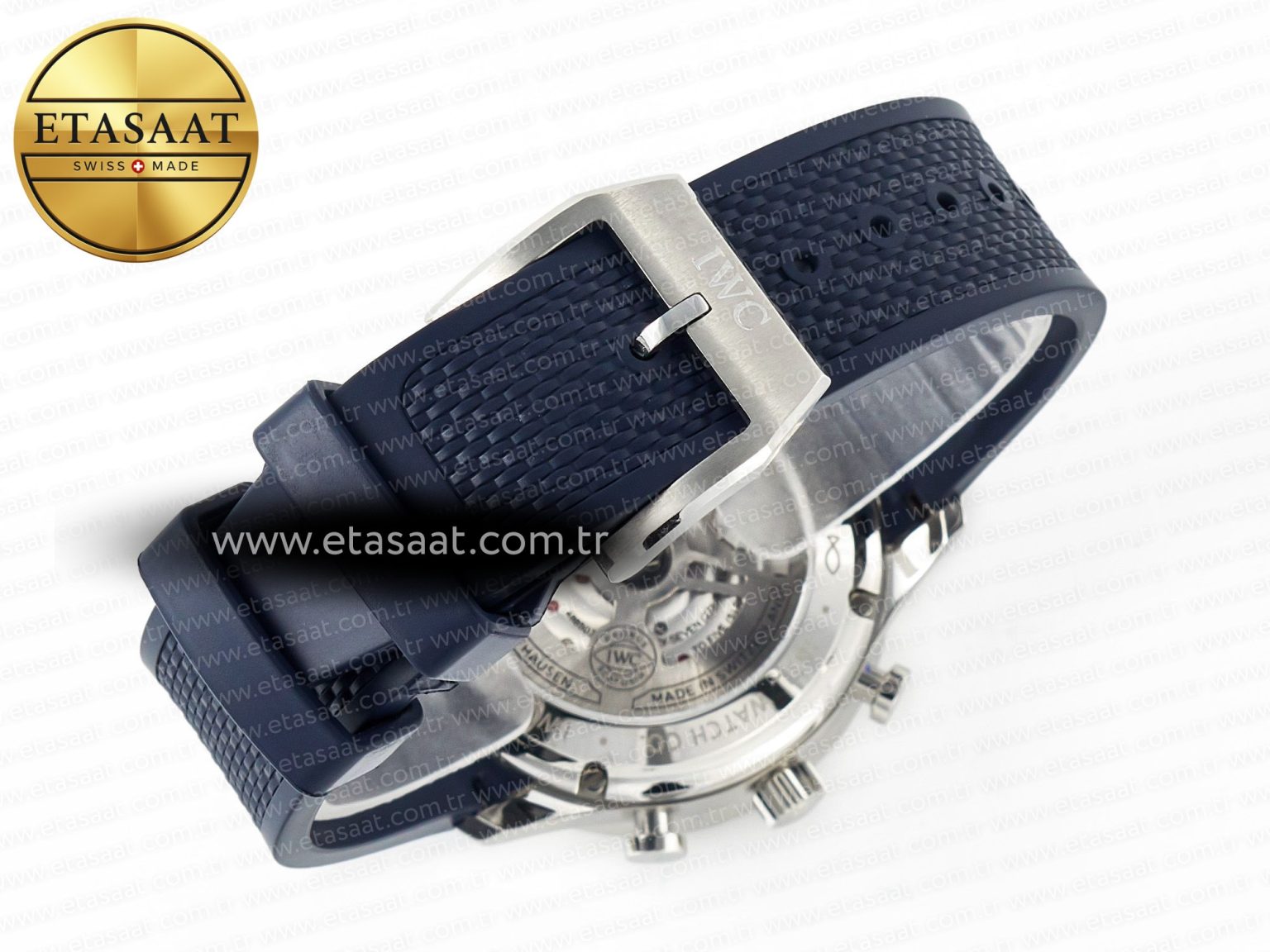 Portuguese Chrono IW3716 Z+F 1:1 Best Edition Blue Dial on Blue Rubber Strap A69355 - Görsel 17