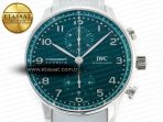 IWC Portuguese Chrono IW3716 Green Dial on Gray A69355 - Görsel 4