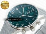 IWC Portuguese Chrono IW3716 Green Dial on Gray A69355 - Görsel 6