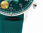 Portuguese Chrono IW3716 Z+F 1:1 Best Edition Green Dial on Green Rubber Strap A69355 - Görsel 14