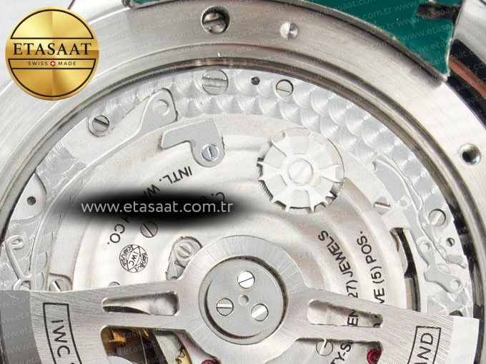 Portuguese Chrono IW3716 Z+F 1:1 Best Edition Green Dial on Green Rubber Strap A69355 - Görsel 20