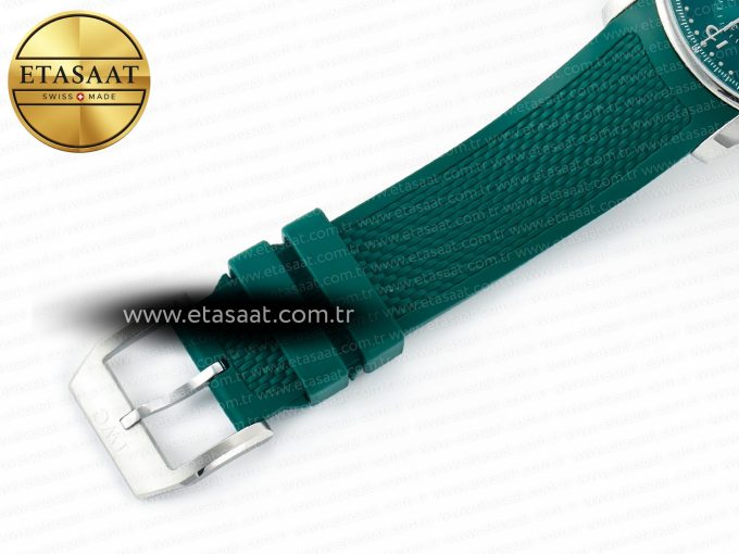 Portuguese Chrono IW3716 Z+F 1:1 Best Edition Green Dial on Green Rubber Strap A69355 - Görsel 28