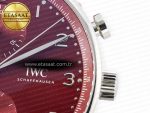 Portuguese Chrono IW3716 Z+F 1:1 Best Edition Red Dial on Red Rubber Strap A69355 - Görsel 11