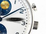 Portuguese Chrono IW3716 Z+F 1:1 Best Edition White/Blue Dial on Blue Rubber Strap A69355 - Görsel 12